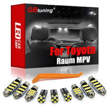 GBtuning Canbus 10PCS For Toyota Raum MPV (2003 2004 2005-2019) Vehicle LED Interior Dome Map Indoor Bulb Accessories Light Kit 2024 - buy cheap