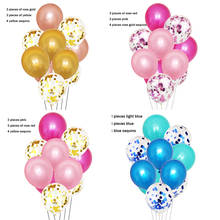 10PCS 12inch Colorful Latex Balloons Confetti Air Balloons Inflatable Ball Helium Balloon For Birthday Wedding Party Supplies 2024 - buy cheap