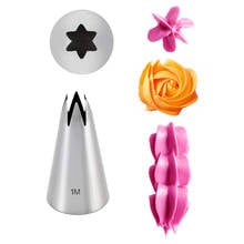 Wholesale 10 Pcs/lot 1M Stainless Steel Rose Petal Icing Nozzle Decorating Tip Sugarcraft Cake Decorating Tools Baking Tools 2024 - buy cheap