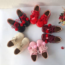 2020Autumn Baby Warm Boots Spanish Girl Sweet Princess Shoes Real Leather Toddler Shoes Kids Boots Girls Girls Winter Boots 2024 - buy cheap