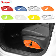 Sansour-Interruptor de ajuste de asiento de puerta Interior de coche, ABS, cubierta decorativa, pegatinas, accesorios para Jeep Renegade, 2015 en adelante 2024 - compra barato