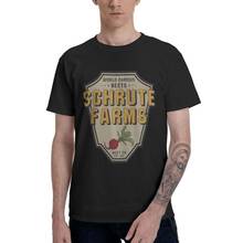 Дуайт Шрут фермы, мужские футболки, стильные футболки для девочек хлопковый топ, футболка с короткими рукавами; С изображением героини офис, ТВ-шоу футболки "USA" одежда для подарка 2024 - купить недорого