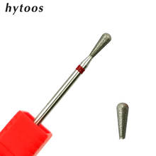 HYTOOS Fine Grit Russian Cuticle Bit Smooth Top Diamond Nail Drill Bits Electric Manicure Drill Rotary Burr Nails Accessories 2024 - buy cheap