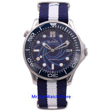 Bliger 41mm Miyota Automatic Mechanical Mens Watch Nylon Strap Sapphire Crystal Luminous Waterproof Calendar Wristwatch Men 2024 - buy cheap