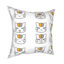 Nyanko-funda de almohada Sensei Emoticons, decoración, Yuujinchou Natsume, gato, cojín bonito, cojín para sofá, Impresión de doble cara 2024 - compra barato