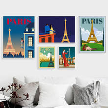 Vogue Night Paris Tower Beauty Balcony Women Wall Art Canvas Painting Nordic Posters And Prints Pictures for Living Room Decor 2024 - buy cheap