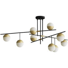 Luminária pendente minimalista moderna de bar e restaurante, com várias pontas molecular e rotativas, estilo nórdico, para quarto, decoração 2024 - compre barato