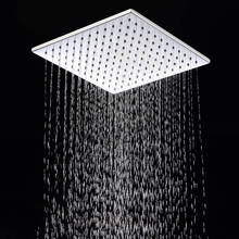 Латунная ванная душевая головка хромированная квадратная душевая головка для дождя s душевая головка настенная и потолочная установка 2024 - купить недорого