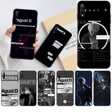 CUTEWANAN Agust D Black TPU Soft Phone Case Cover for Huawei Honor 30 20 10 9 8 8x 8c v30 Lite view pro 2024 - buy cheap