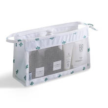 Nova sarja de malha saco cosmético 2021 novo portátil saco de higiene pessoal saco de armazenamento de mão pendurado zíper saco de armazenamento de viagem saco de maquiagem 2024 - compre barato