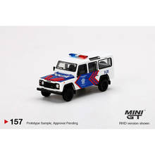 Литый под давлением в масштабе 1:64 мини-Defender 110 модель индонезийского полицейского автомобиля SUV из сплава металла игрушечный автомобиль для коллекционного подарка 2024 - купить недорого