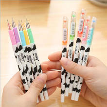 12pcs/ Set Of Cow Color Diamond Head Gel 0.38mm School Supplies Creative Candy Water Marker Pen Children'S Stationery 2024 - buy cheap