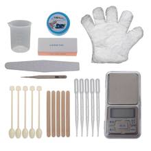 Kit de herramientas de mezcla de resina DIY, vasos medidores de plástico con goteros, varillas para agitar, pinzas, escala, herramientas de resina epoxi, 26 Uds. 2024 - compra barato