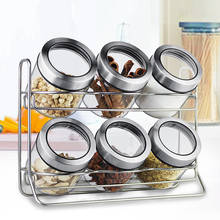 Condiment Seasoning Jars Set for Spices Pepper Sprays Bottles Salt Shakers Holder Kitchen Storage Rack Organizer Kitchen Tools 2024 - buy cheap