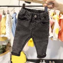 Girls Jeans Kids Autumn Spring Clothes Boys Trousers Children Denim Pants for Baby Boy Jeans toddlers black blue 2024 - buy cheap
