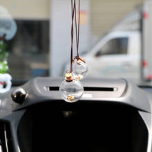 For Essential Oils Car-styling Car Perfume Bottle Auto Ornament Air Freshener Perfume Pendant with Flower Empty Hanging Bottle 2024 - buy cheap