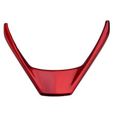 Capa da moldura do volante do carro, acabamento decorativo abs vermelho para toyota corolla 2014 2015 2016 2017 2018 2024 - compre barato