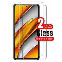 Protector de pantalla de vidrio templado 9h para móvil, película protectora de pantalla de 6,67 pulgadas para xiaomi poco pocophone f3, poco f3, 5g, pocophonef3, 2 uds. 2024 - compra barato