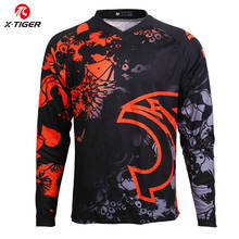 X-Tiger Downhill Jerseys Shirt Motocross Racing Sports Wear 100% Polyester Cycling Jerseys Quick-Dry Long Sleeve Bike DH Shirt 2024 - buy cheap