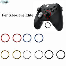 Yuxi 2 peças anel de destaque cromado para controle de xbox one elite 2024 - compre barato