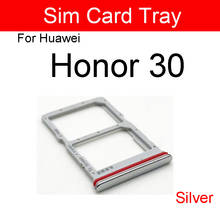 Silver Sim Card Tray For Huawei Honor 30 SIM Card Slot SD Memory Card Reader Holder Flex Ribbon Cable Repair Replacement Parts 2024 - buy cheap