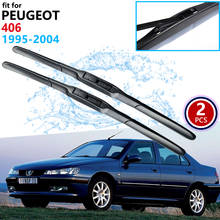 Escobillas de limpiaparabrisas de coche, accesorios de estilo para Peugeot 406, 1995 ~ 2004, parabrisas delantero, 1999, 2000, 2001, 2002, 2003 2024 - compra barato