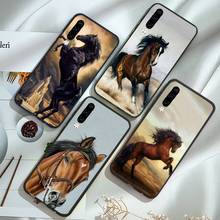 Cavalos aquarela correndo caso do telefone para huawei p20 p30 p40 lite pro p inteligente 2019 companheiro 10 20 lite pro nova 5t 2024 - compre barato