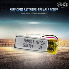 Batería de polímero de iones de litio 3,7 PLIB para GPS, MP3, MP4, MP5, DVD, Bluetooth, modelo de juguete móvil con Bluetooth, 401025 V, 70mAh, 1 unidad 2024 - compra barato