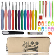Conjunto de agujas de ganchillo con accesorios para manualidades, accesorios para herramientas de costura, haaknaalden para mamá 2024 - compra barato