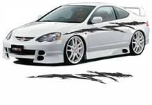 For 2Pcs VINYL GRAPHICS DECAL STICKER CAR BOAT AUTO TRUCK 100" 5RIP-116 RIPPED Car styling 2024 - buy cheap