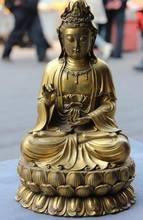 Estátua de guan yin kwan-yin boddhismo, templo de cobre e budismo de 8.5 polegadas 2024 - compre barato