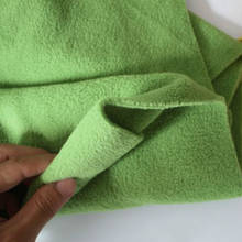 Feijão verde polar velo engrossar tecido de pelúcia casaco sapatos moletom chapéus forro quente diy malha pano costura 2024 - compre barato