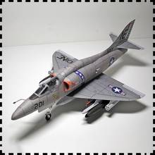 1:33 U.S. A-4 Skyhawk Aircraft DIY Emulational DIY 3D Paper Card Model Building Set Educational Military Model Construction Toys 2024 - buy cheap