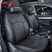 CARTAILOR custom car seats for land rover range rover seat cover set black PU leather car seat covers front&rear seat protection 2024 - buy cheap
