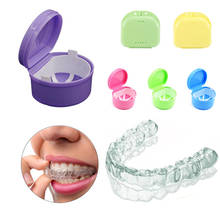 Чехол для зубных протезов, Пластиковый Органайзер-накладка для зубных протезов, коробка для хранения зубов с подвесной сеткой, для ухода за зубами 2024 - купить недорого