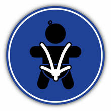 Logotipo de cinturón de seguridad para bebé, pegatina para coche, parachoques de parabrisas, casco de motocicleta, calcomanía KK, cubierta de vinilo, arañazos, PVC impermeable 2024 - compra barato