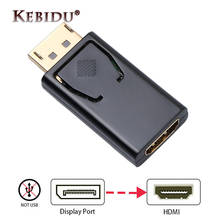 Kebidu 1080P Дисплей порт дисплей DP мужчин и женщин HDMI конвертер адаптер видео аудио разъем подходит для MacBook Pro Air 2024 - купить недорого