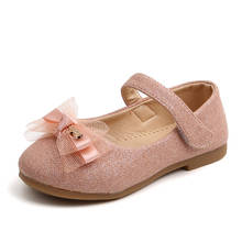 Zapatos de princesa con lazo para niñas pequeñas, calzado de fiesta con suela blanda, 1-8T, novedad de 2019 2024 - compra barato