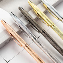 Ballpoint New Gold Metal pen Financial ball point pens  Business office School student office stationery 2024 - buy cheap