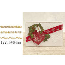 Marco de decoración de rayas navideñas preferidas, placas de papel de aluminio calientes para tarjetas de papel artesanal de manualidades, novedad de 2019 2024 - compra barato