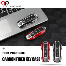 Для Porsche Panamera Macan Cayenne 718 911 углеродное волокно ABS для Porsche Key чехол Защитная крышка для дистанционного управления автомобильные аксессуары 2024 - купить недорого
