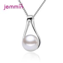 Collares con colgante de plata esterlina 925 para mujer, joyería de moda coreana, Zirconia cúbica AAA, perla, flor, estrella, regalo para amantes 2024 - compra barato