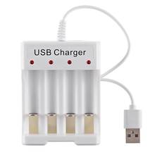 Portable Wireless 4 Slots Smart USB Battery Charger Nickel Hydrogen AA AAA Battery Station 4 Magnetic Charging Dock 2024 - buy cheap