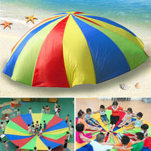 Rainbow parachute Children games Kindergarten parent-child activities Early education pull parachute 2024 - buy cheap