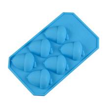 6 Cell Silicone Ice Cube Molds Acorn Pine Nuts Cake Mold for Chocolate Soap Candy 2024 - buy cheap