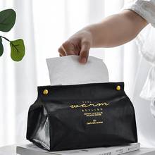 2Pcs Tissue Case Box Container Faux Leather Napkin Papers Bag Holder Home Car Tissue Case Box Paper Storage Pouch 2024 - buy cheap