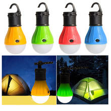 Mini Portable Lantern Tent Light LED Bulb Emergency Lamp Waterproof Hanging Hook Flashlight For Camping 4 Colors Use 3*AAA 2024 - buy cheap