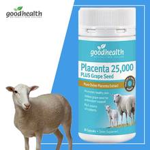 GoodHealth-melena Placenta para mujer, 25000mg Plus, semilla de uva, 60 cápsulas, suplemento de vitalidad para la belleza de la piel, productos de bienestar para la salud 2024 - compra barato