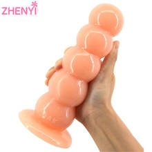 New Huge Anal Beads Vagina Nipple Stimulator Prostate Massager Big Dildo With Suction Cup Adult Sex Toys For Couples 2024 - buy cheap