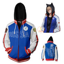 Anime YURI on ICE Russia Cosplay Yuri Plisetsky Sports Costume Zipper Hoodie Sweater Oversize Pullover Autumn Winter Jacket 2024 - buy cheap